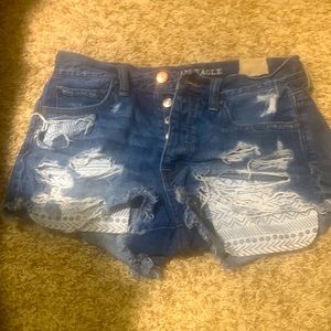 Cute blue jeans shorts American eagle worn couple times